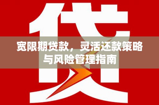 小港宽限期贷款，灵活还款策略与风险管理指南