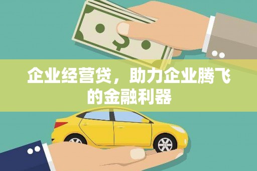 小港企业经营贷，助力企业腾飞的金融利器