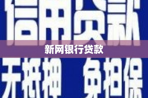 小港新网银行贷款