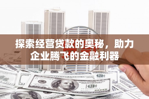 小港探索经营贷款的奥秘，助力企业腾飞的金融利器