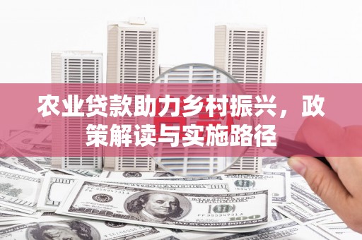 小港农业贷款助力乡村振兴，政策解读与实施路径