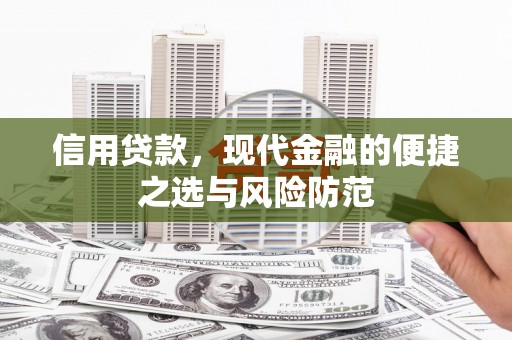 小港信用贷款，现代金融的便捷之选与风险防范