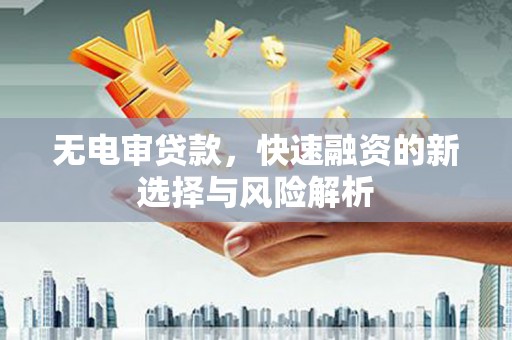 小港无电审贷款，快速融资的新选择与风险解析