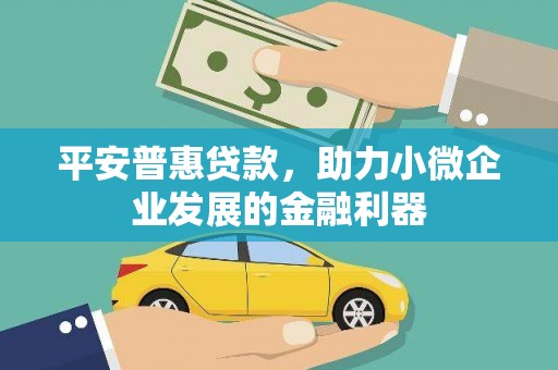 小港平安普惠贷款，助力小微企业发展的金融利器