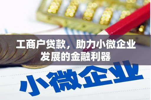 小港工商户贷款，助力小微企业发展的金融利器