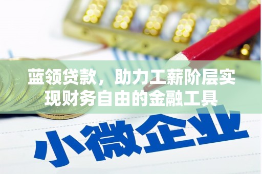 小港蓝领贷款，助力工薪阶层实现财务自由的金融工具