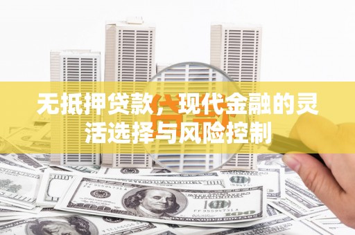 小港无抵押贷款，现代金融的灵活选择与风险控制