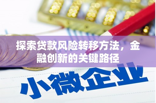 小港探索贷款风险转移方法，金融创新的关键路径