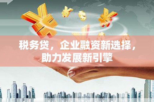 小港税务贷，企业融资新选择，助力发展新引擎