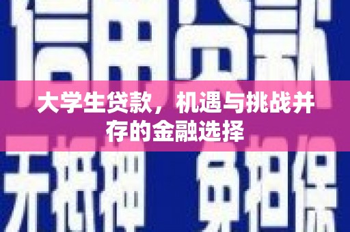 小港大学生贷款，机遇与挑战并存的金融选择