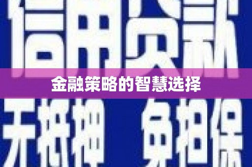 小港金融策略的智慧选择